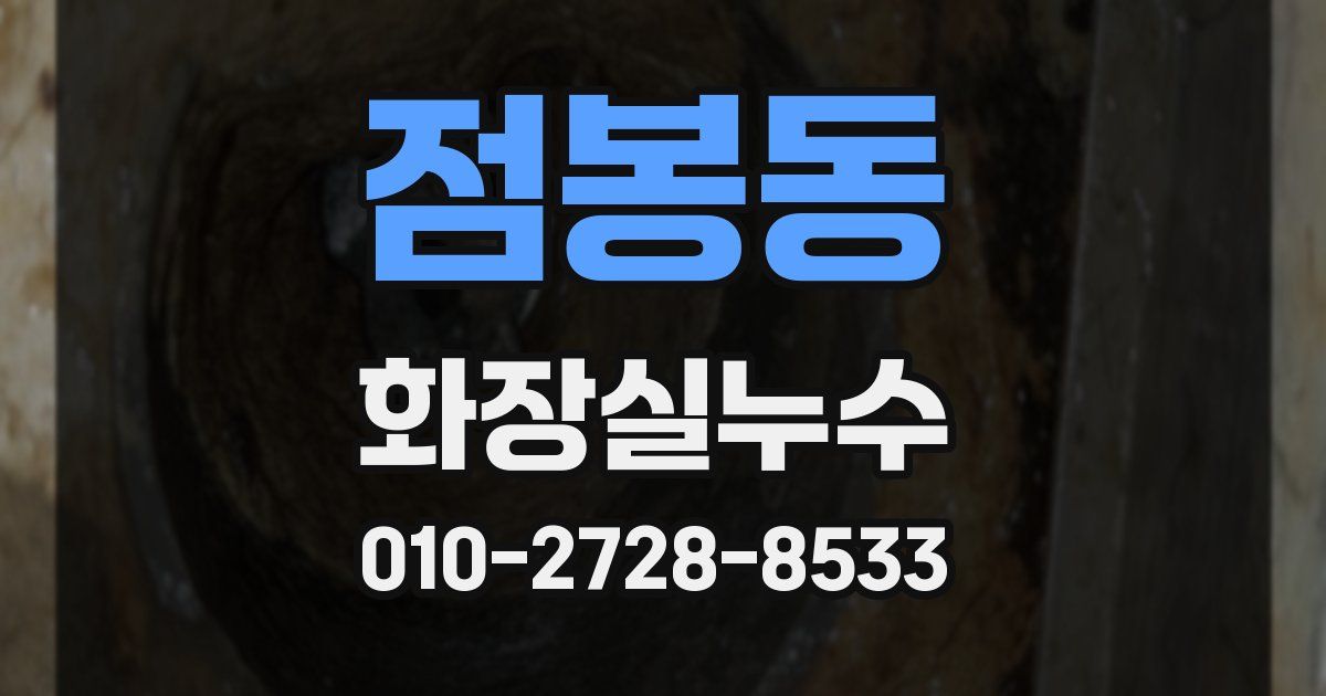 점봉동 누수업체