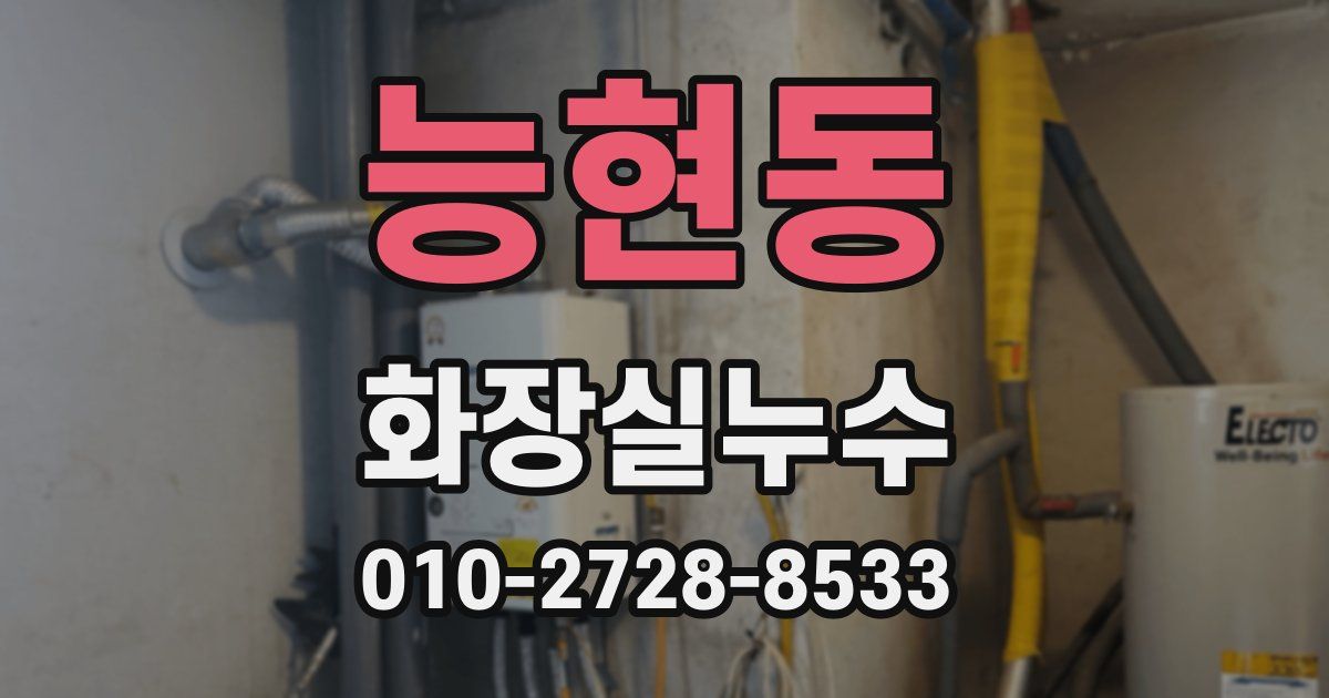 능현동 누수업체