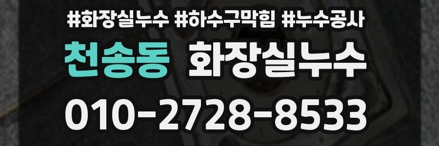 천송동 누수탐지