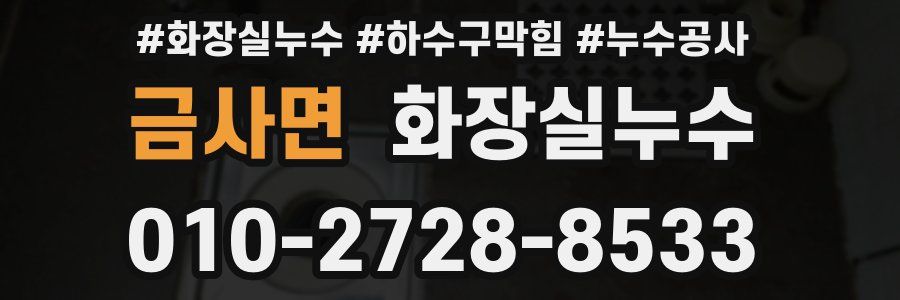 금사면 누수탐지