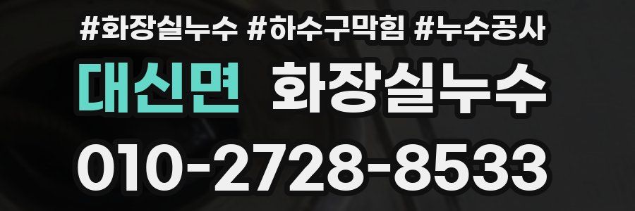 대신면 누수탐지