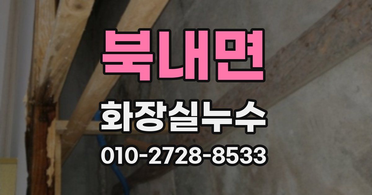 북내면 누수업체