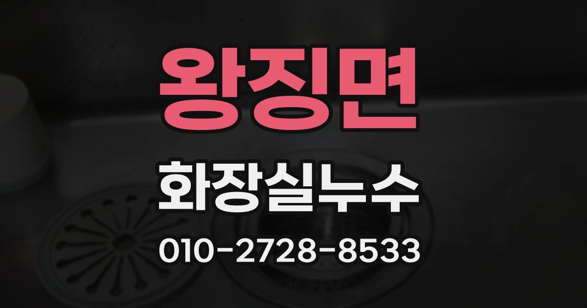 왕징면 누수업체