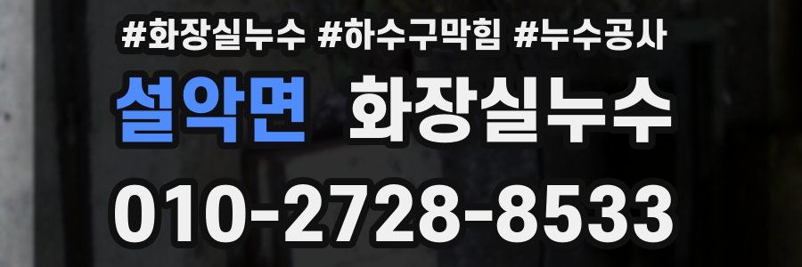 설악면 누수탐지