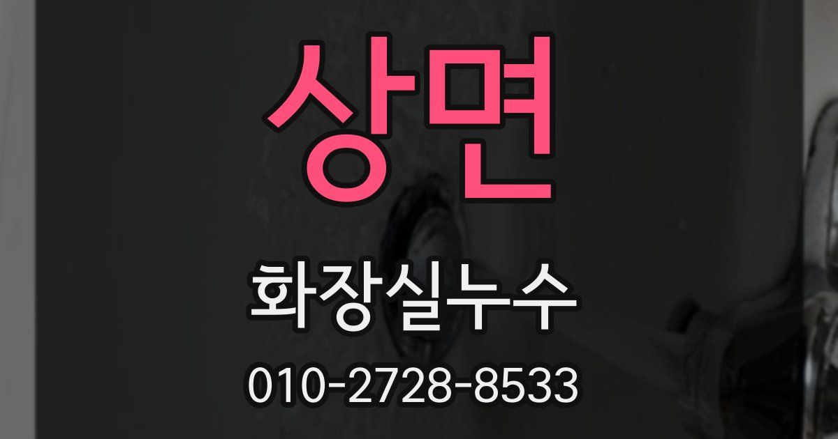 상면 누수업체