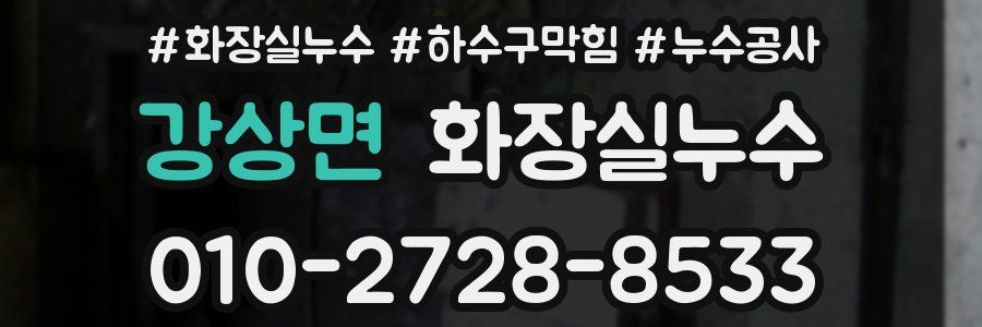강상면 누수탐지