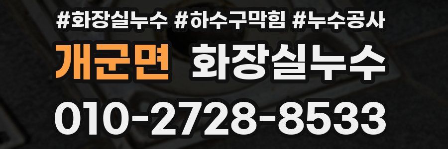 개군면 누수탐지