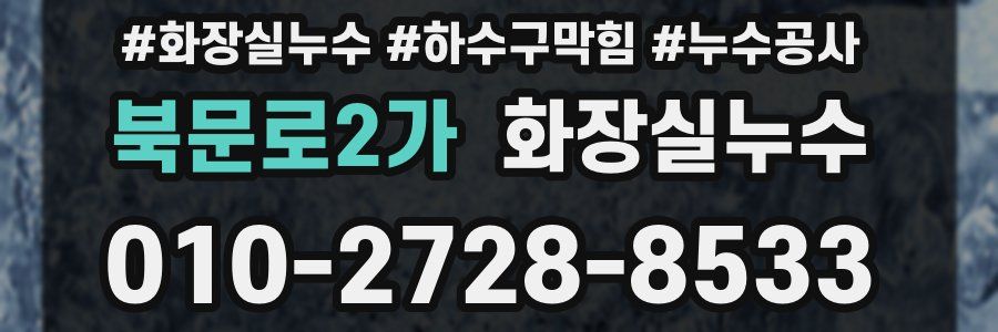 북문로2가 누수탐지