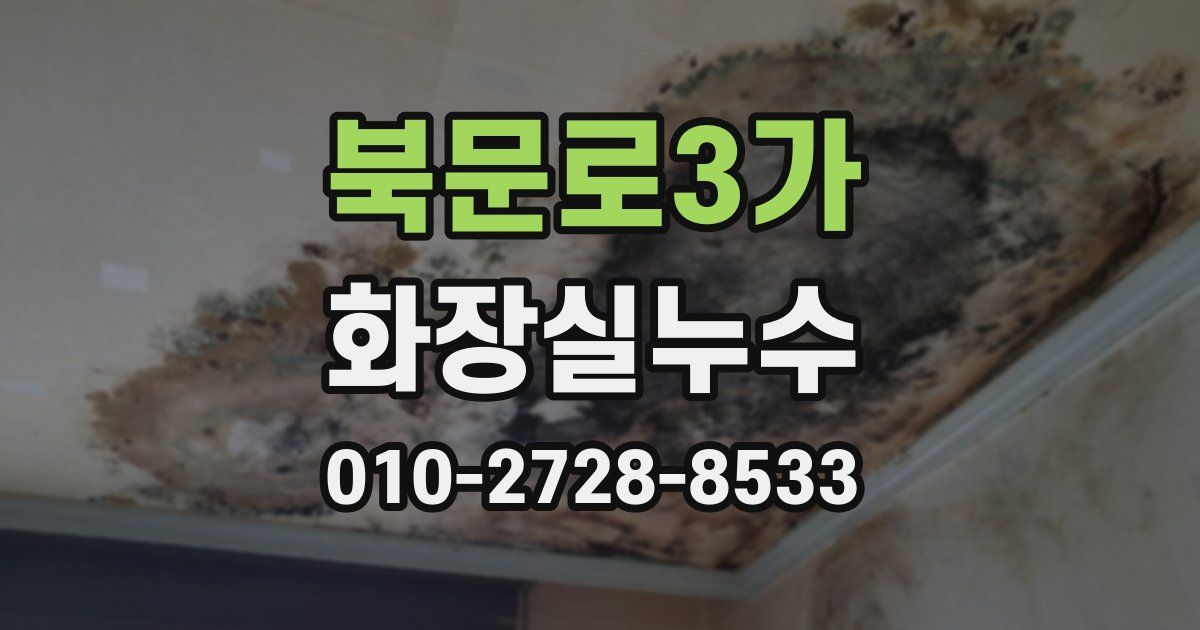 북문로3가 누수업체