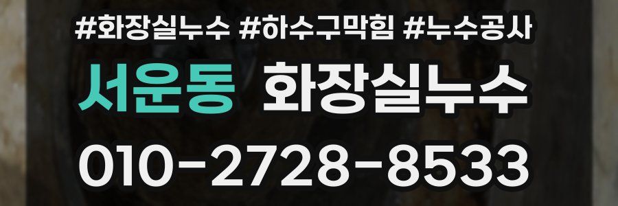 서운동 누수탐지