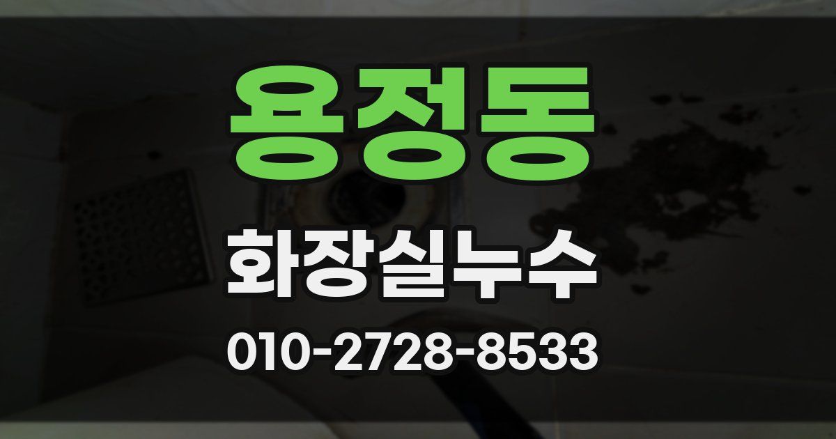 용정동 누수업체