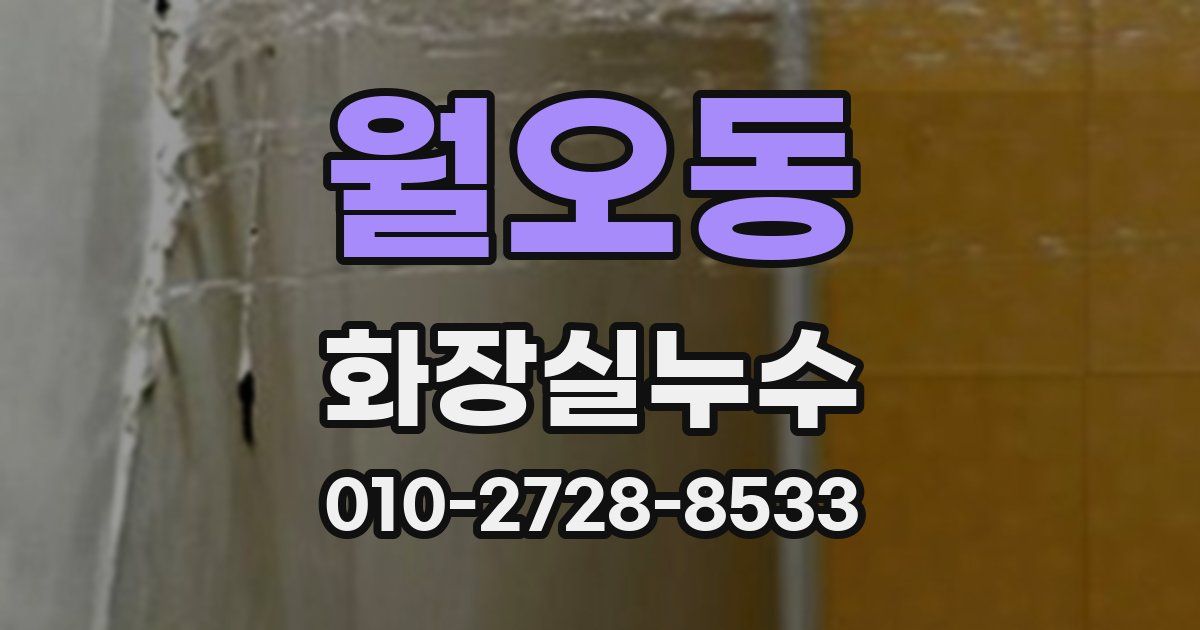 월오동 누수업체