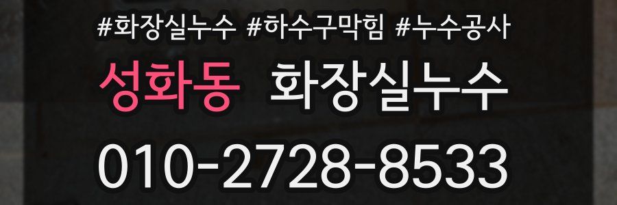 성화동 누수탐지