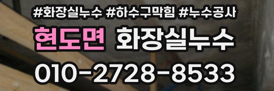현도면 누수탐지