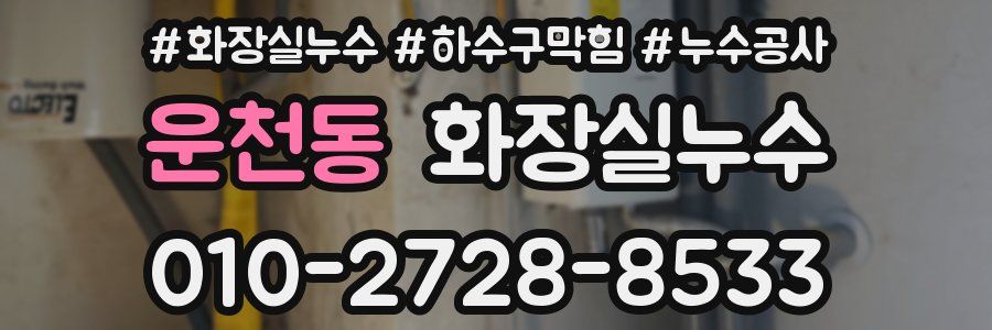 운천동 누수탐지