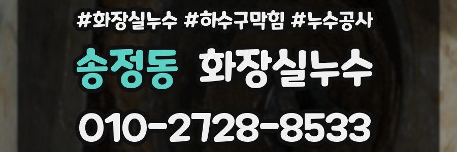 송정동 누수탐지
