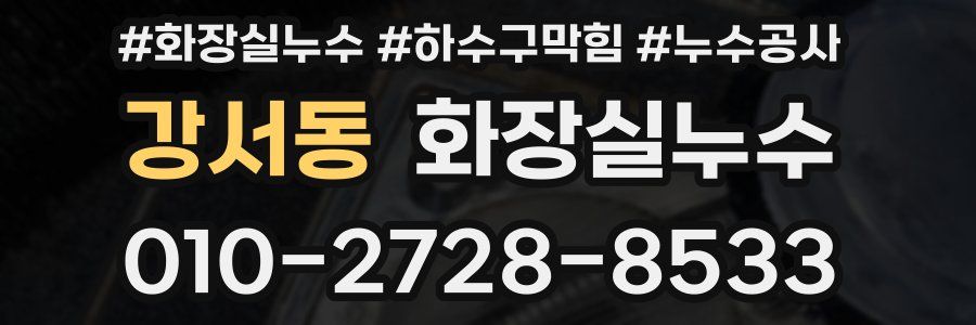 강서동 누수탐지