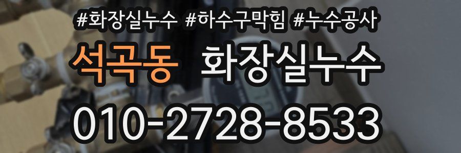석곡동 누수탐지
