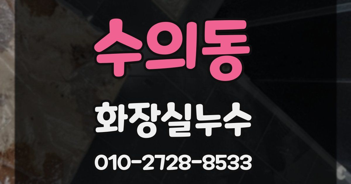 수의동 누수업체