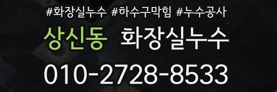 상신동 누수탐지
