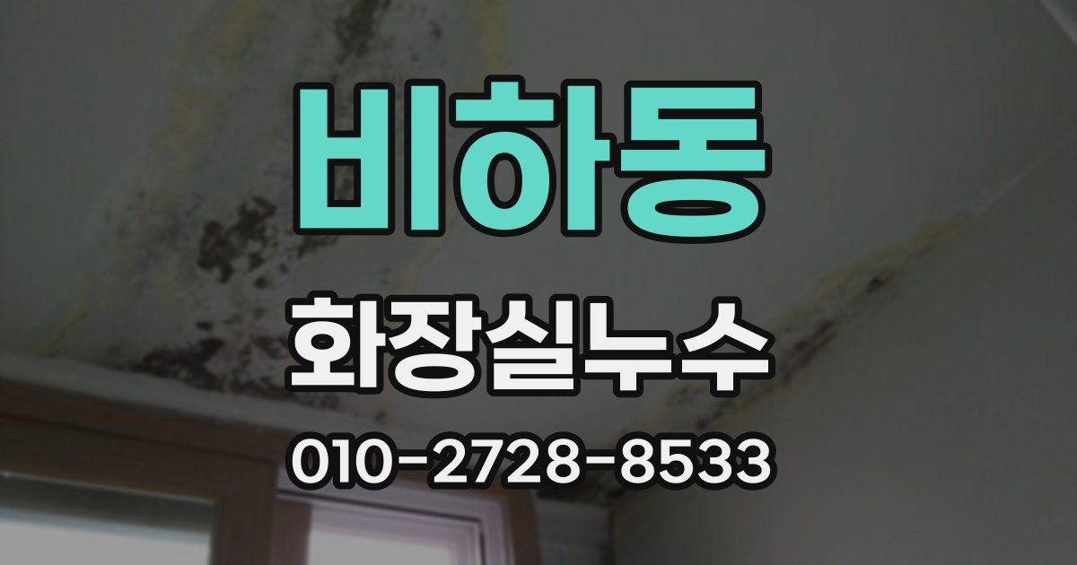 비하동 누수업체