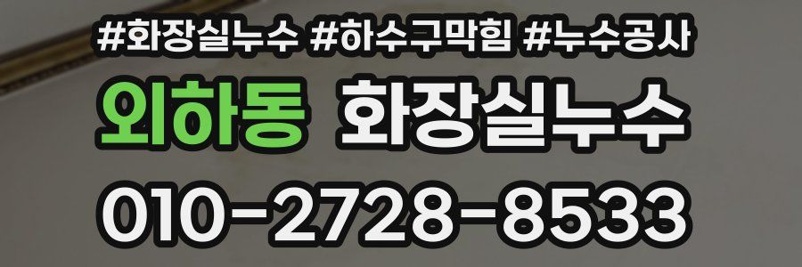 외하동 누수탐지