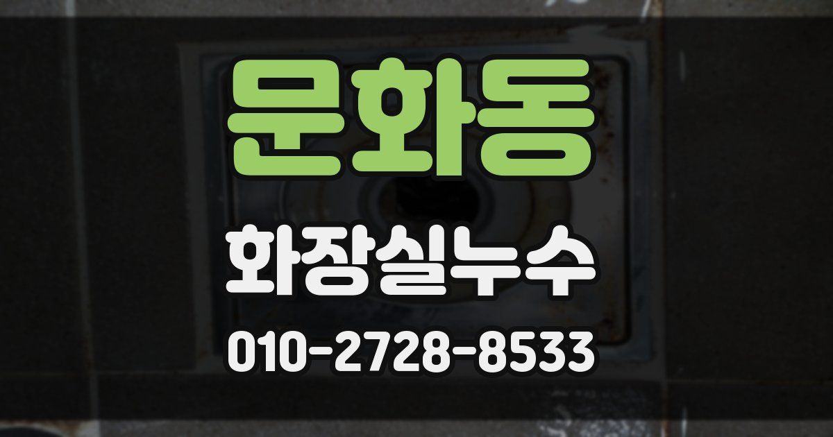 문화동 누수업체
