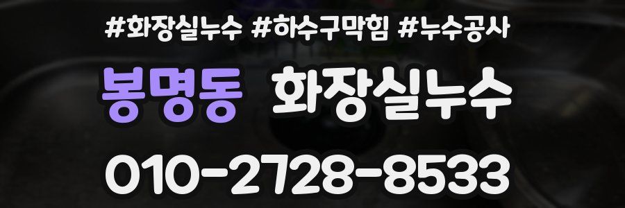 봉명동 누수탐지