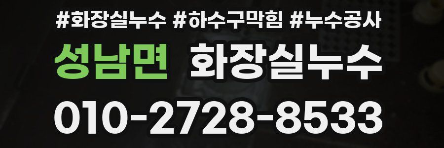 성남면 누수탐지