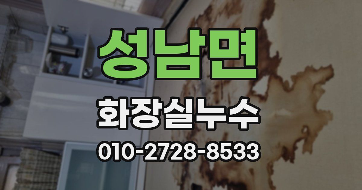 성남면 누수업체