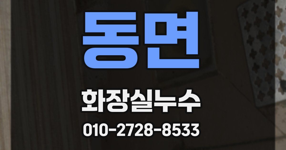 동면 누수업체