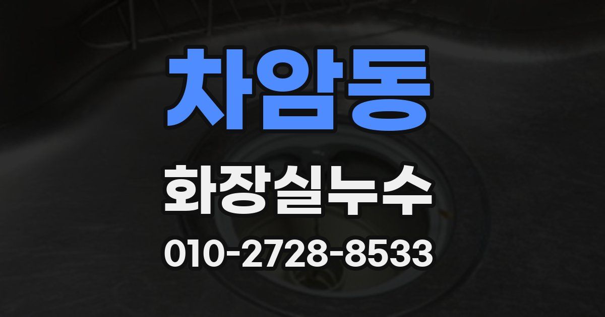 차암동 누수업체