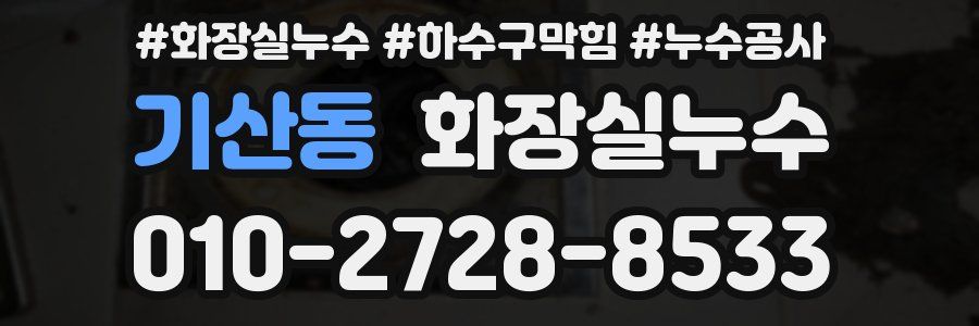 기산동 누수탐지
