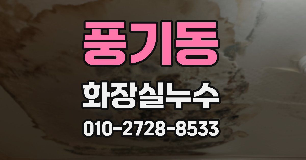 풍기동 누수업체