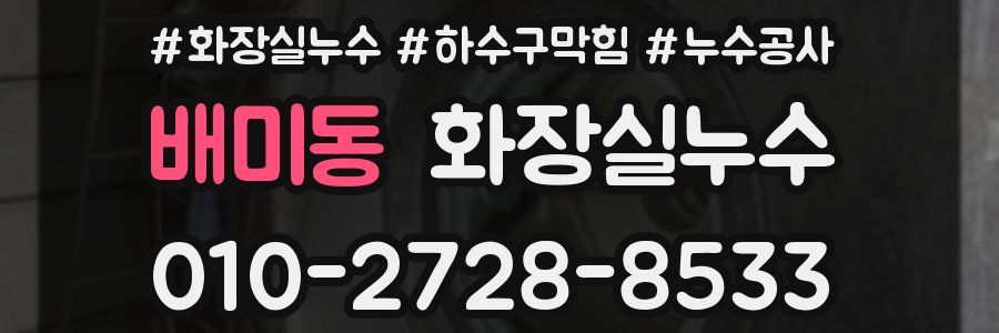 배미동 누수탐지