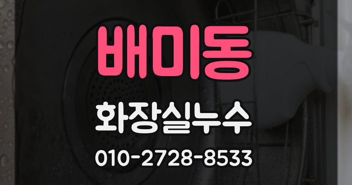 배미동 누수업체