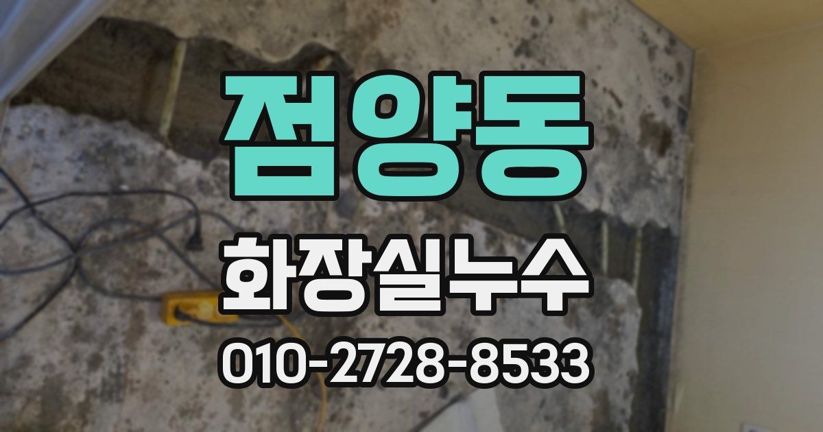 점양동 누수업체