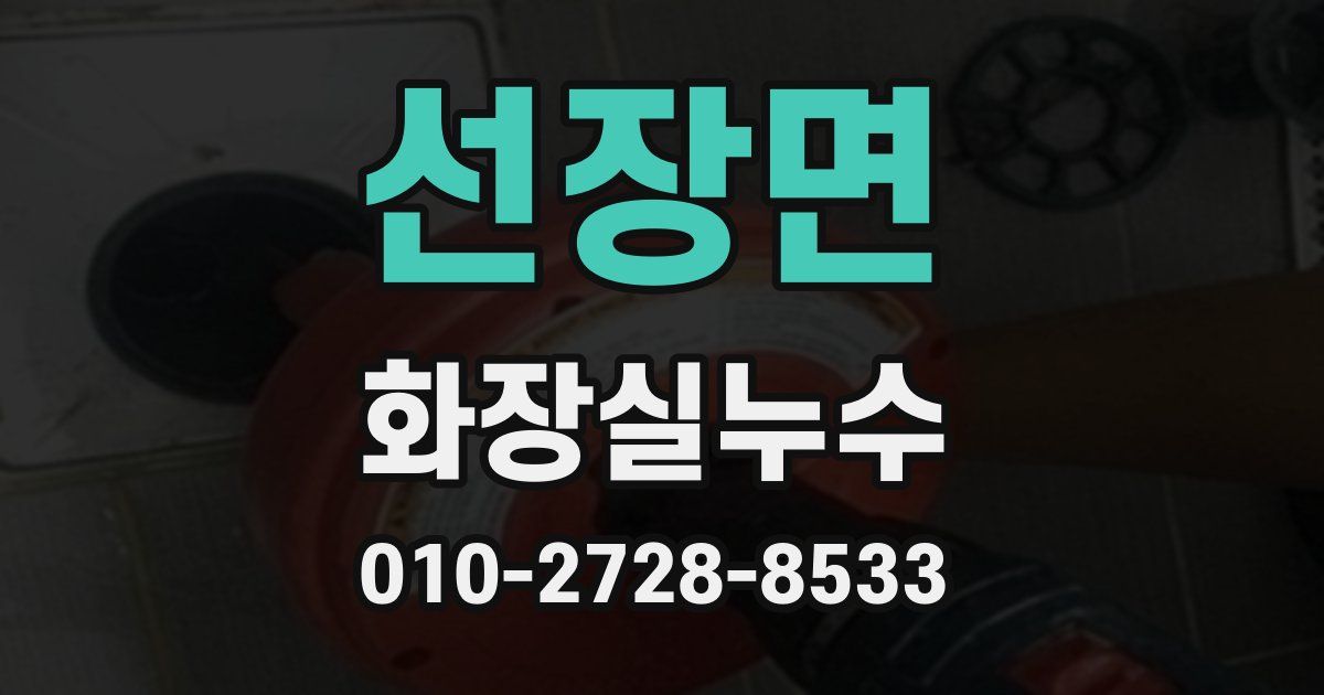 선장면 누수업체