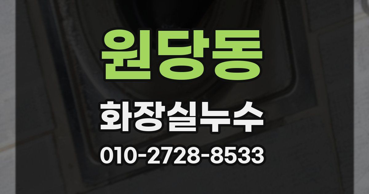 원당동 누수업체