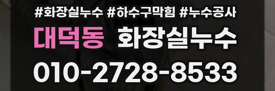 대덕동 누수탐지