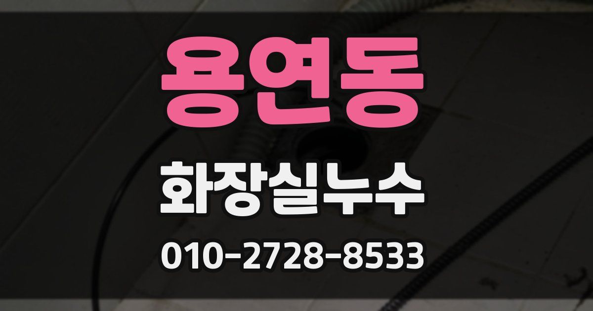 용연동 누수업체