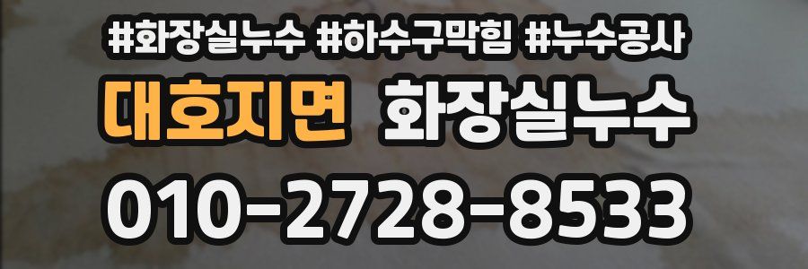 대호지면 누수탐지