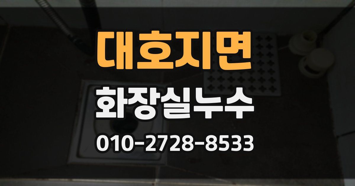대호지면 누수업체