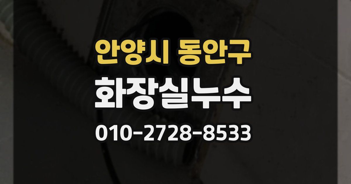 안양시 동안구 누수업체