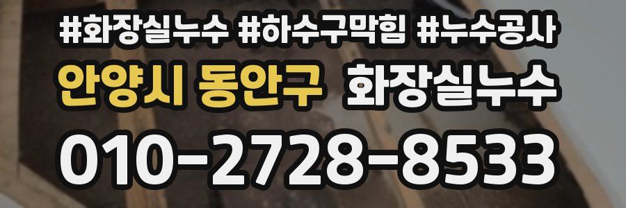 안양시 동안구 누수탐지