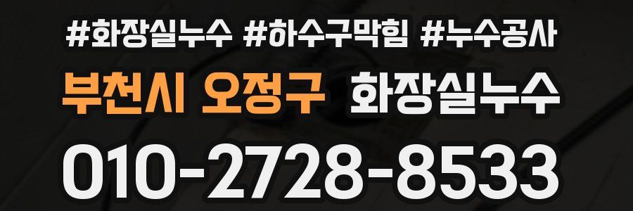 부천시 오정구 누수탐지