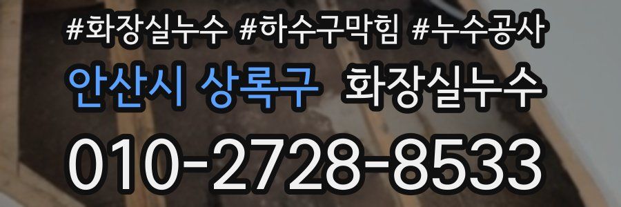 안산시 상록구 누수탐지