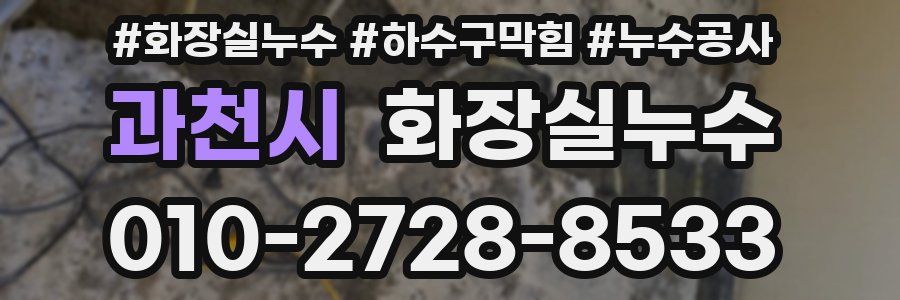 과천시 누수탐지