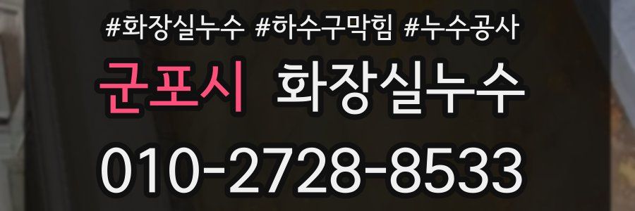 군포시 누수탐지