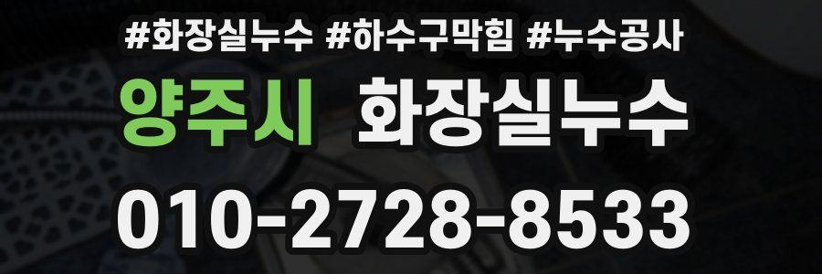 양주시 누수탐지
